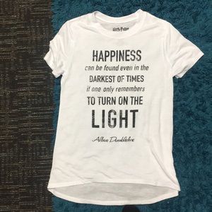 White Harry Potter quote t-shirt